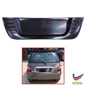 Perodua Kancil New Round Lamp Custom Fit Rear Bonnet OEM ABS Acrylic Plastic Decorative Number Plate Holder Black